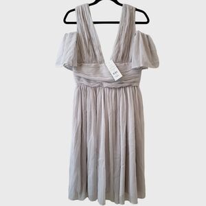 French Connection Women's Constance Draped Off Shoulder Dress